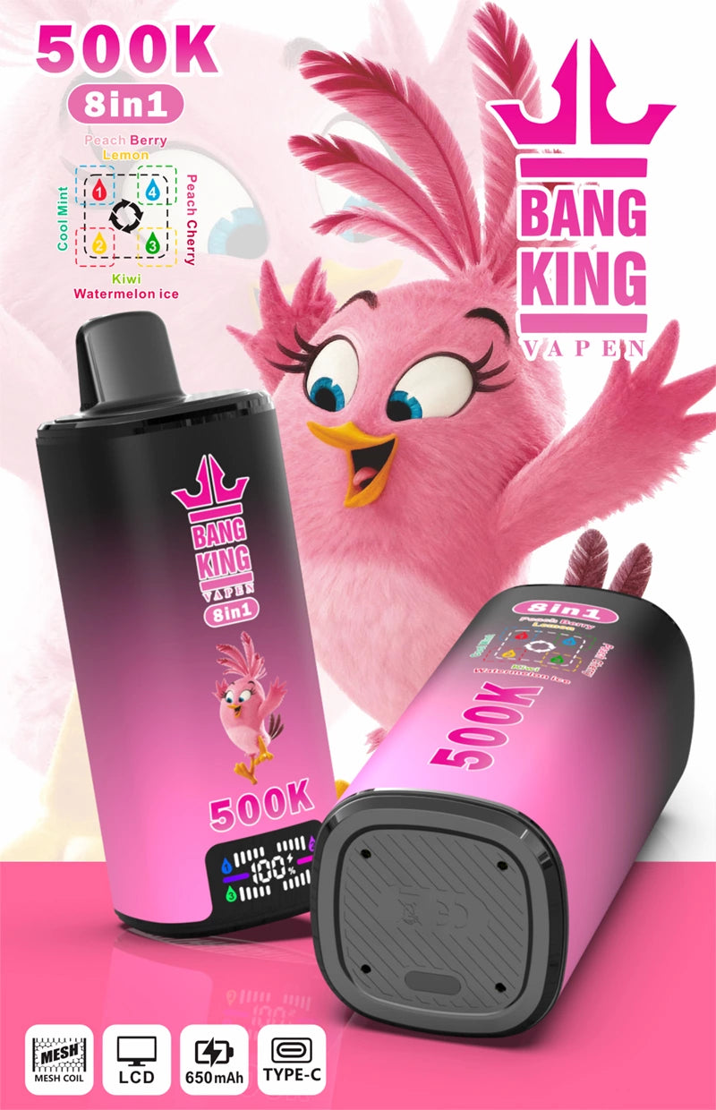 BANG KING VAPEN 500K 8w1 Jednorazowy Waporyzator | 8 smaków w jednym urządzeniu, 5% nikotyny