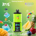 ATVS Disposable 60 000 zaciągnięć: 4-w-1 smakowy, Blue Razz lodowy | Laski różowe | Ananas-mango | Jagoda-malina-śliwka
