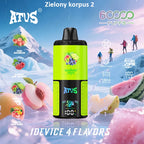 ATVS Disposable 60 000 zaciągnięć: 4-w-1 smakowy, Brzoskwinia-arbuz | Jagoda-kwaśna malina | Truskawka-winogrono | Ananas-brzoskwinia-mango