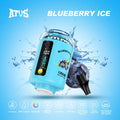 ATVS E-Hookah Head 120K PUFFS — panel LED oraz wskaźnik poziomu liquidu - Borówka Ice