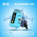 ATVS E-Hookah Head 120K PUFFS — panel LED oraz wskaźnik poziomu liquidu - Borówka Ice