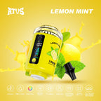 ATVS E-Hookah Head 120K PUFFS — panel LED oraz wskaźnik poziomu liquidu - Cytryna Mięta