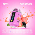 ATVS E-Hookah Head 120K PUFFS — panel LED oraz wskaźnik poziomu liquidu - Brzoskwinia Ice