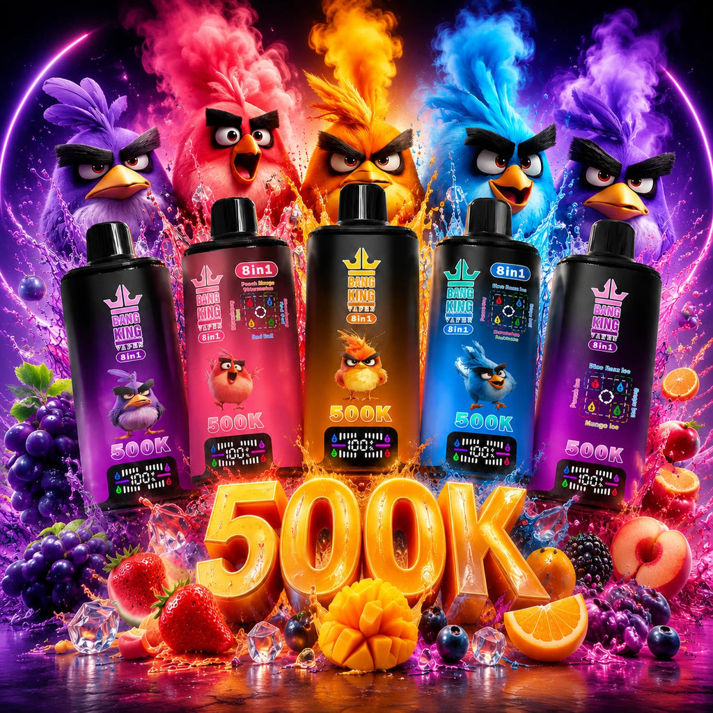 BANG KING VAPEN 500K 8w1 Jednorazowy Waporyzator | 8 smaków w jednym urządzeniu, 5% nikotyny